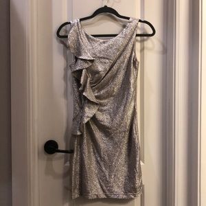 Silver cocktail dress